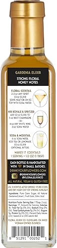 Miniatura 5 de Floral Elixir Co. - Jarabe de flores naturales para cócteles y refrescos, 8.5 oz (flor de saúco)