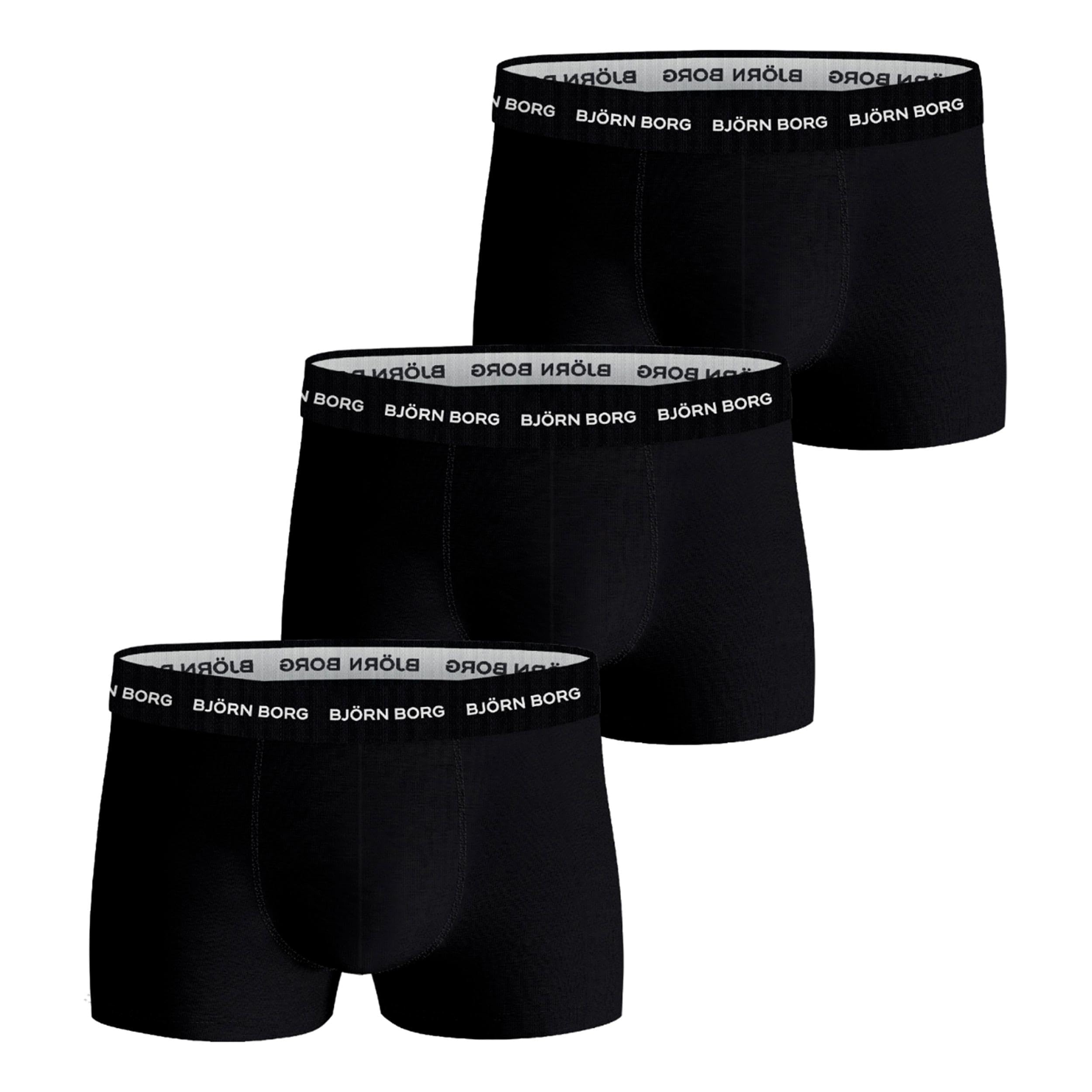Björn Borg Men's Multicolore Cotton Stretch Boxer Shorts (X3)