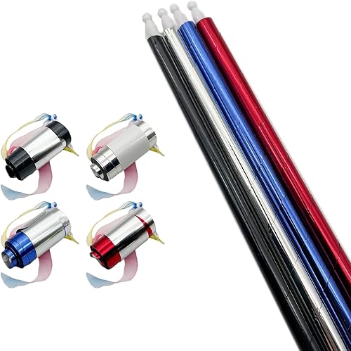 Neliky Bastón de bolsillo mágico de plástico de 35.4 pulgadas (35.4 in), plegable, con video turorial, trucos de magia para espectáculo de magia