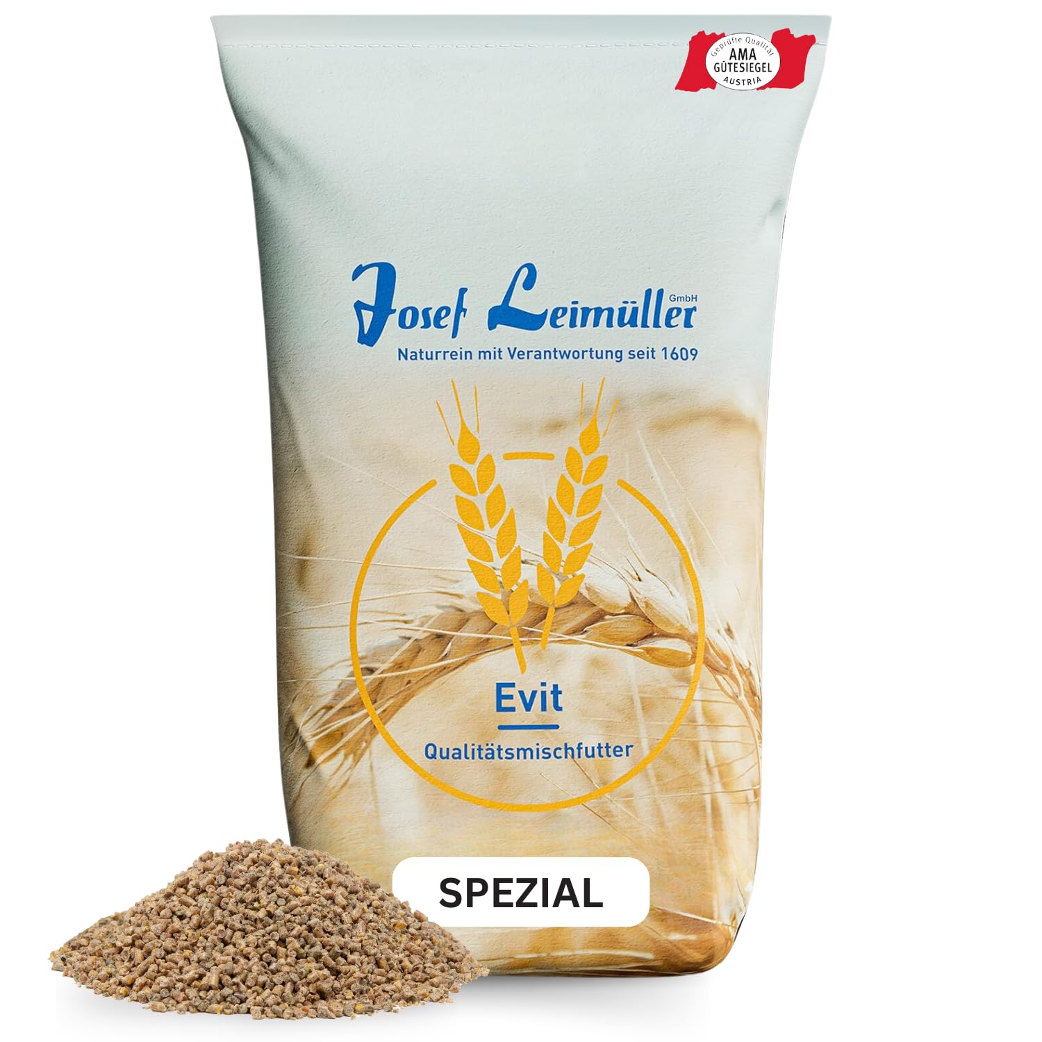 Leimüller Mangime ovaiole 25kg - Alta qualità, 100% naturale, Per ottima produzione di uova - Certificato AMA - Ideale per galline