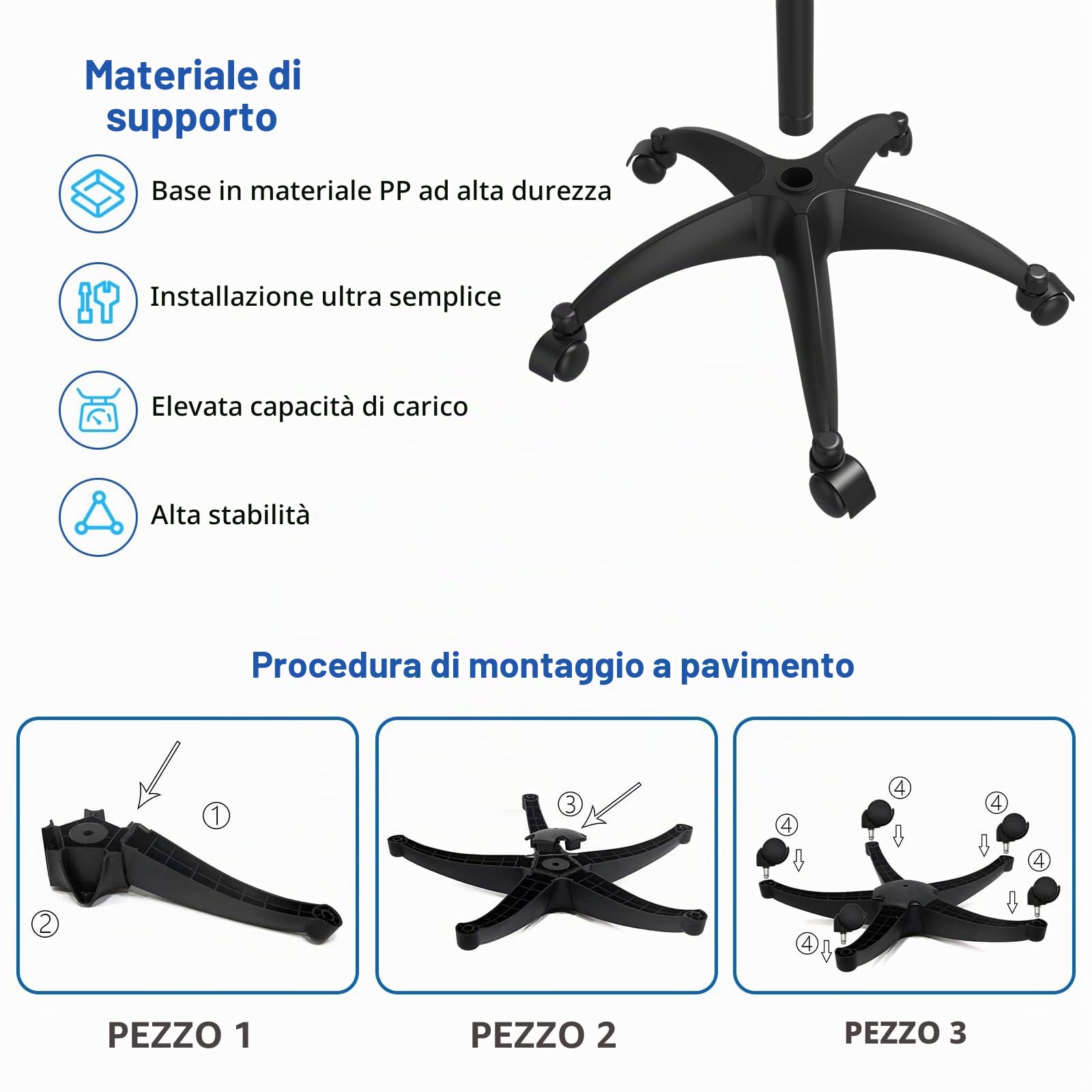Vassoio di parrucchiere, Carrello per vassoi da salone con piattaforma portaoggetti, vassoio per tatuaggi in alluminio con carrello a ruote regolabile in altezza