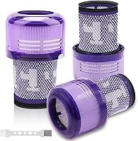 Vista 1 de Filtro para aspiradora inalámbrica V12 compatible con Dyson V12 Detect Slim, filtro reemplazable y lavable V12, número de pieza 971517-01