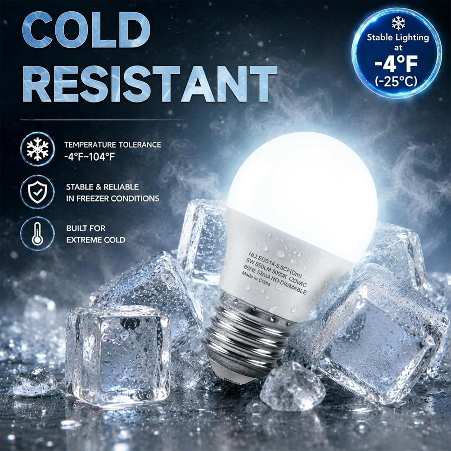 TJOY LED Refrigerator Light Bulb, 40 Watt Appliance Bulb for Fridge 2 Pack image 5