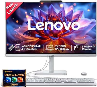 37% off: Lenovo 24" FHD All-in-One (AIO) Desktop - 16GB RAM - 512GB SSD - Intel Core …