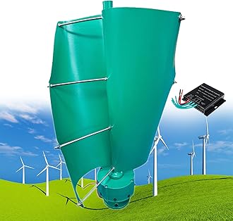 12000W Wind Turbine Helix Generator Kit, Maglev Shaft Wind Turbine Generator, Vertical Windmill 3-Phase Wind Power Turbine, for Household Power Supply, Road Infrastructure,A-24V