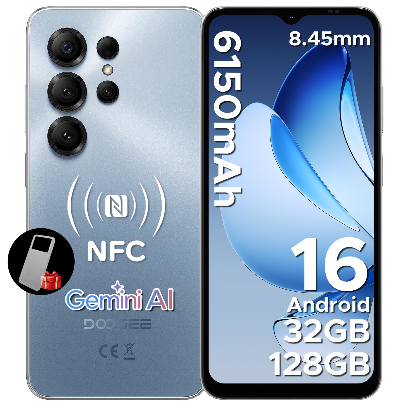 DOOGEE NOTE56X PRO: Potente Smartphone 16GB, Batería 6150mAh