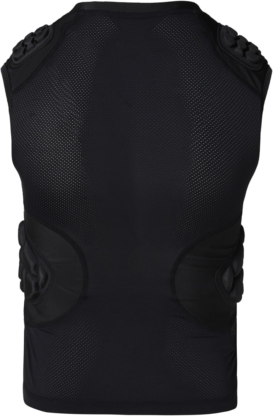 Topeter Youth Padded Football Shirt with Rib, Chest, Shoulder Pads for Baseball, Softball, Rugby, Lacrosse