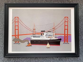Amazon.co.jp: □柳原良平『秩父丸 日本郵船』 A4サイズ 額入り 貴重