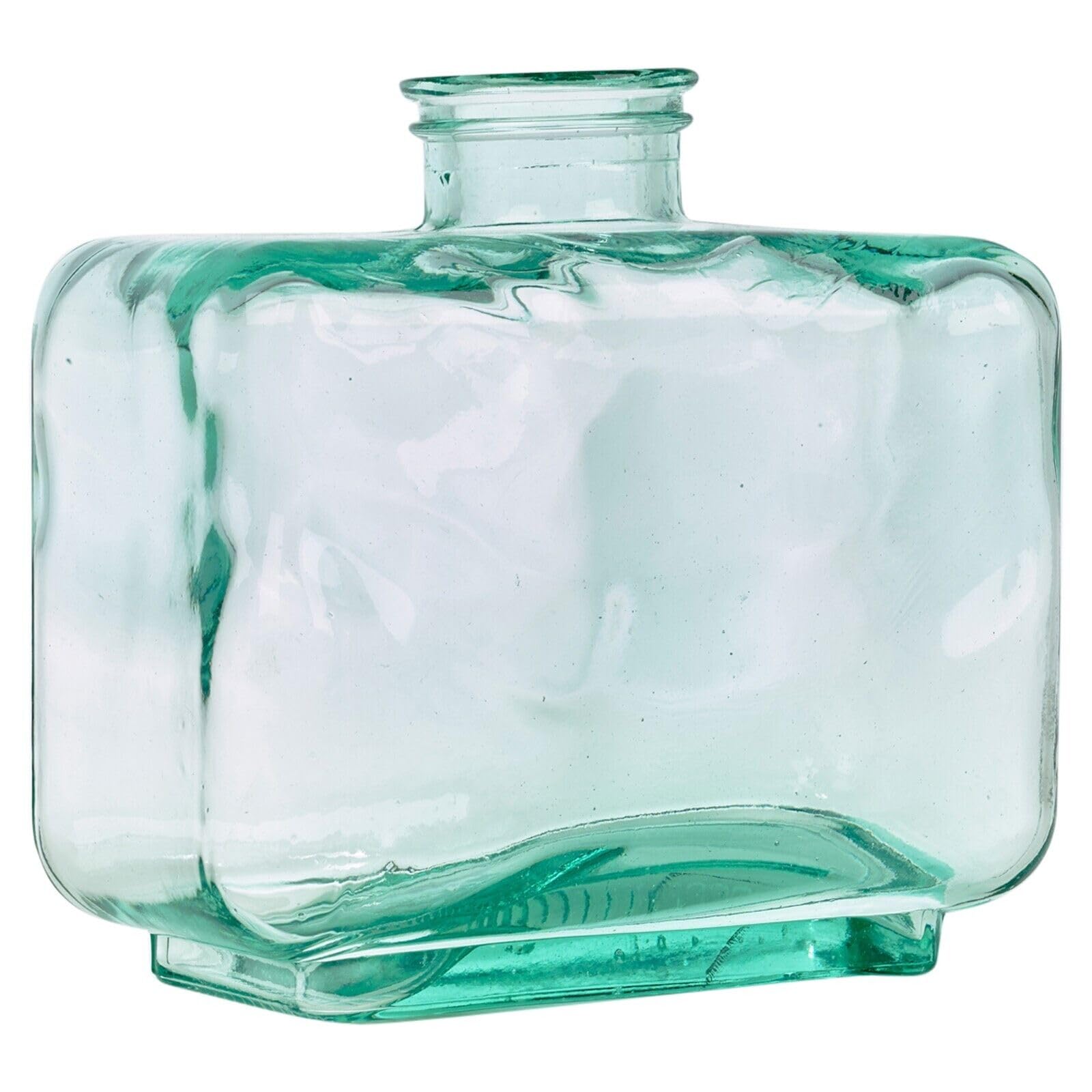 Urbnliving Clear 3.7L Recycled Heavy Decorative Glass Vase Flower Wide Holder Centrepiece Display