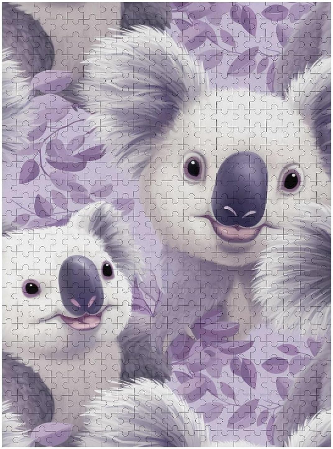 Cute Koala Jigsaw Puzzles for Adults 500 PCS Wooden Puzzles Unique Puzzle Gifts