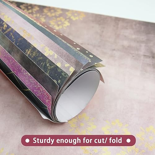 Miniatura 7 de 24 papeles estampados para manualidades de 6 x 6 pulgadas, marco de fotos de bricolaje, página decorativa, paquete de papel con patrón de una sola