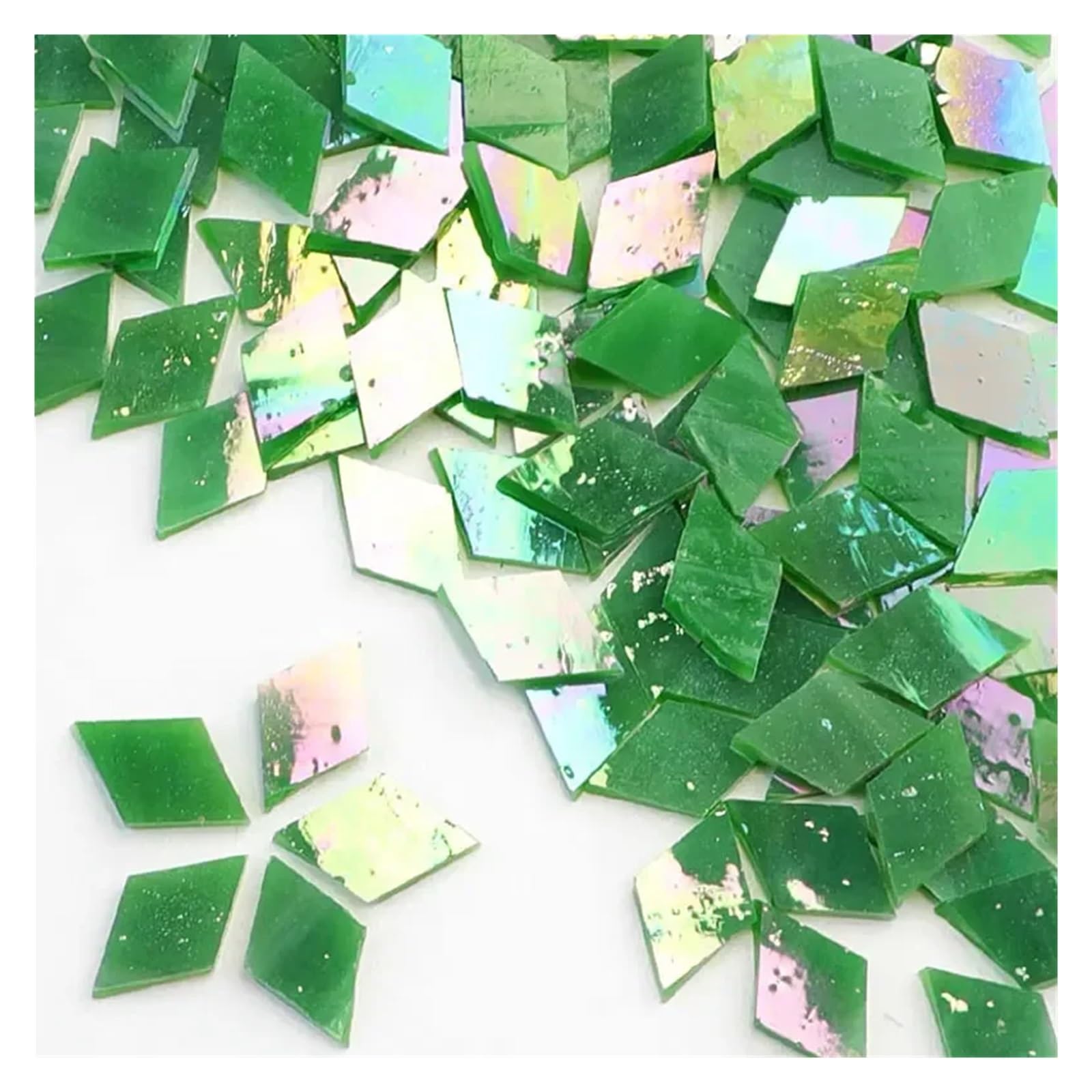 Mtadsbkfp Color 6 Mixed Colour Stained Glass Mosaic Tiles, Ceramics Mosaic Glass Tiles Multicolor 1Cm 50G Diy Craft Hobby Arts Home Wall(Color 6)