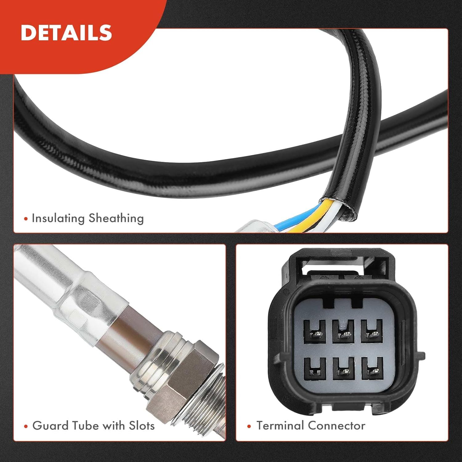A-Premium O2 Oxygen Sensor Compatible with Honda Odyssey 2014 2015 2016 2017 3.5L, Upstream & Downstream, 4-PC Set