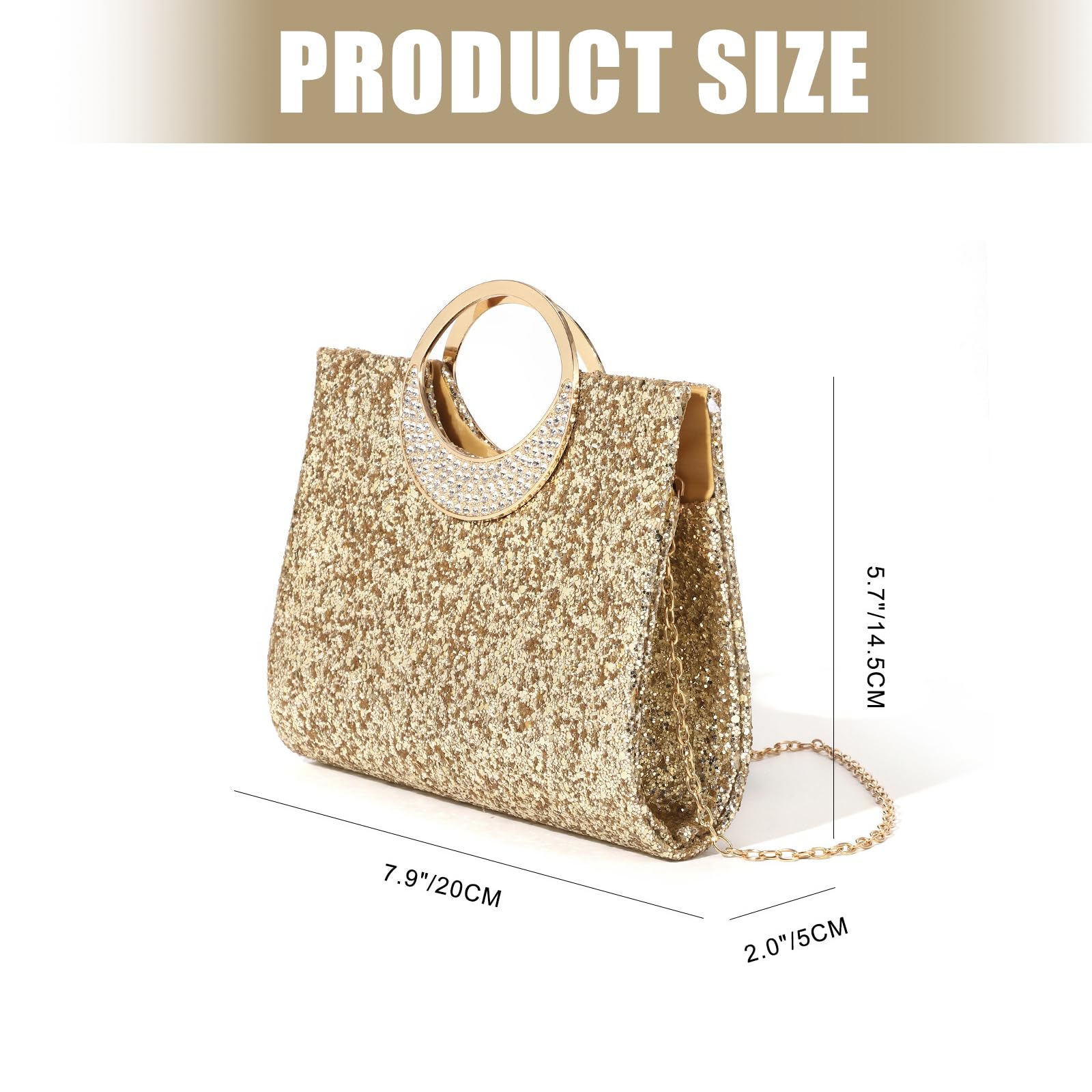 Bolsos, bandolera con cadena para el