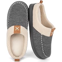 LongBay Womens Slippers Slip on Memory Foam Soft House Shoes with Brushed Jersey Upper Anti-Slip Sole for Indoor Outdoor