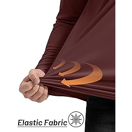 TACVASEN Mens Long Sleeve Quarter Zip Pullover Shirts Rash Guard Quick Dry Running for Men Sun Protection Swimming T-Shirts Wine Red