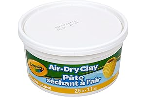 Crayola Air Dry Clay, 2.5lb Tub, Terrific Yellow