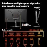 Minifire Écran PC Gamer 27 Pouces, 180Hz,WQHD 2560 X 1440, IPS, 120% sRGB - 8