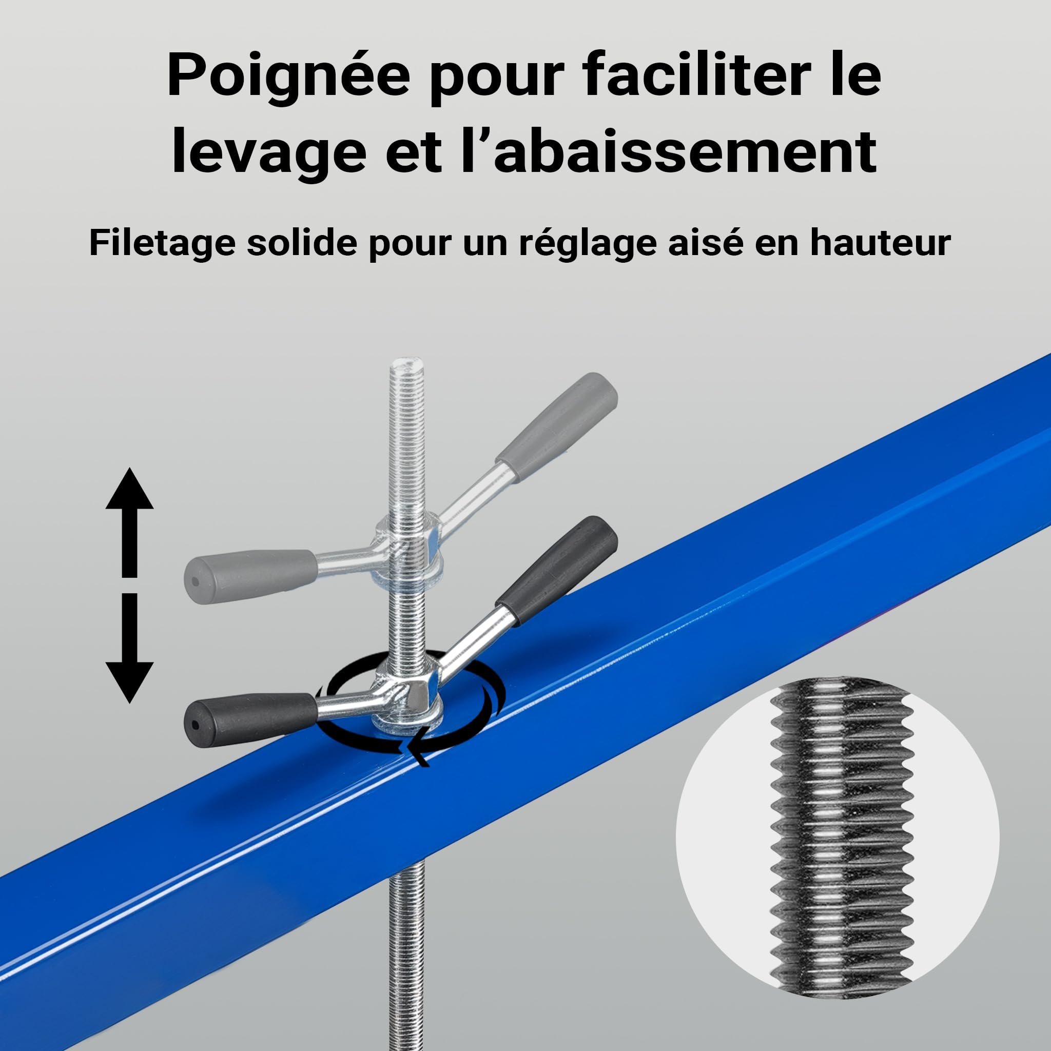 WilTec Pont Moteur Boite à Vitesse 300 kg Max. Rouge – Barre Traverse Garde-Boue – Support Moteur – Poutre de Levage Moteur – Hauteur Levage 30 cm – Équipement Garage Atelier Voiture