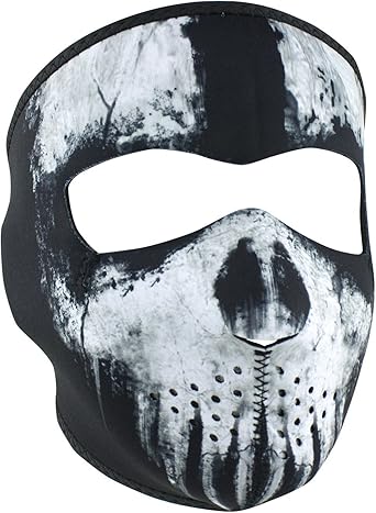 Zanheadgear Full Mask Neoprene Skull Ghost