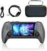 HTLNUZD Handheld Game Console 4.3 ProjectX IPS Screen 11 Emulator Supports PS1 Arcade HD Output Dual Joystick 20000 Classic Portable Pocket Video Game with Bag Black 8G