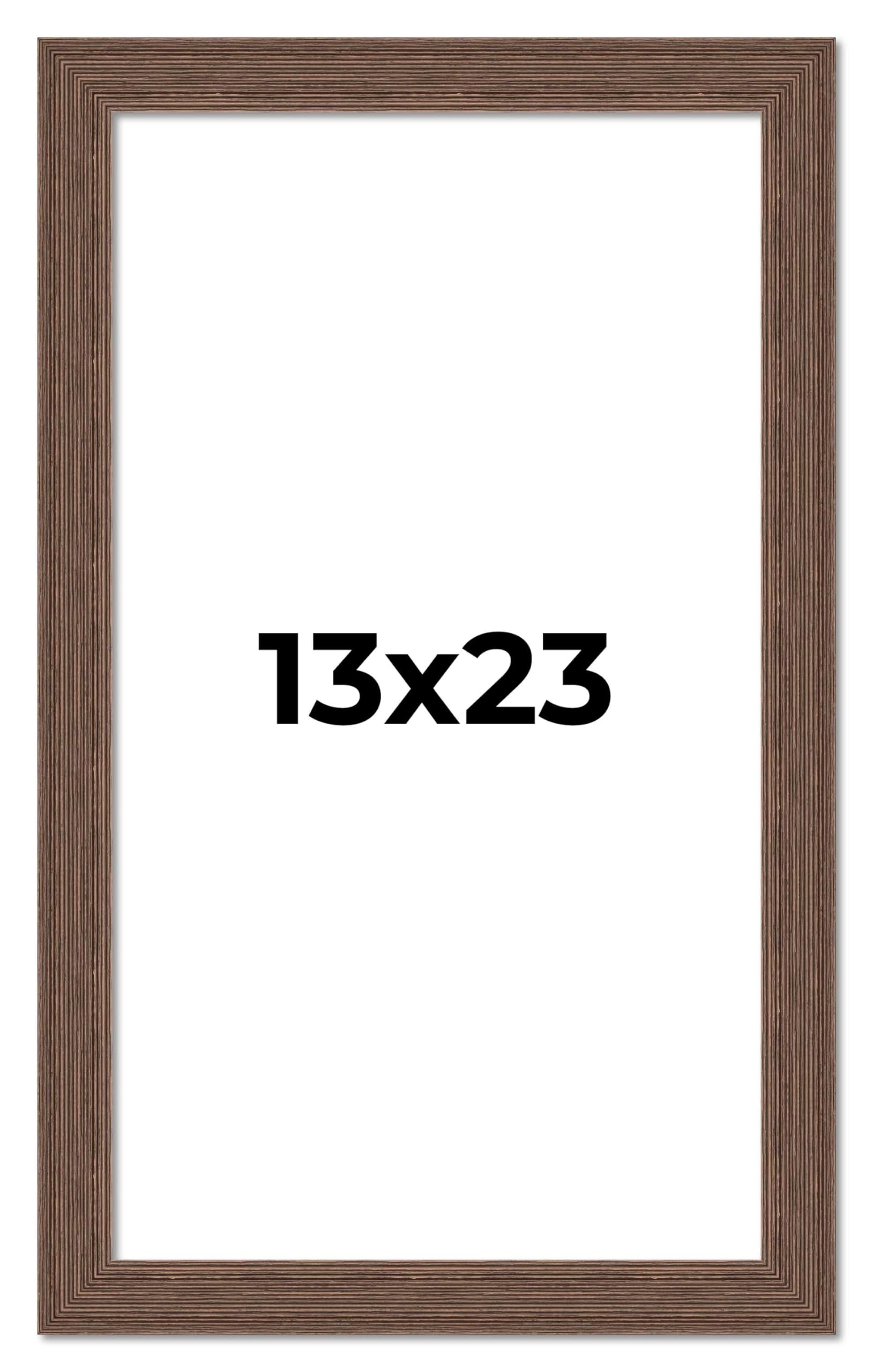 Amazon.com - 13x23 Frame Brown Farmhouse Solid Wood Picture Frame