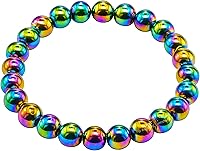 Vista 505 de Amazing Gemstone Pulsera de cristal para mujeres y hombres, pulsera de cristal curativo de protección, pulsera elástica con cuentas de piedras
