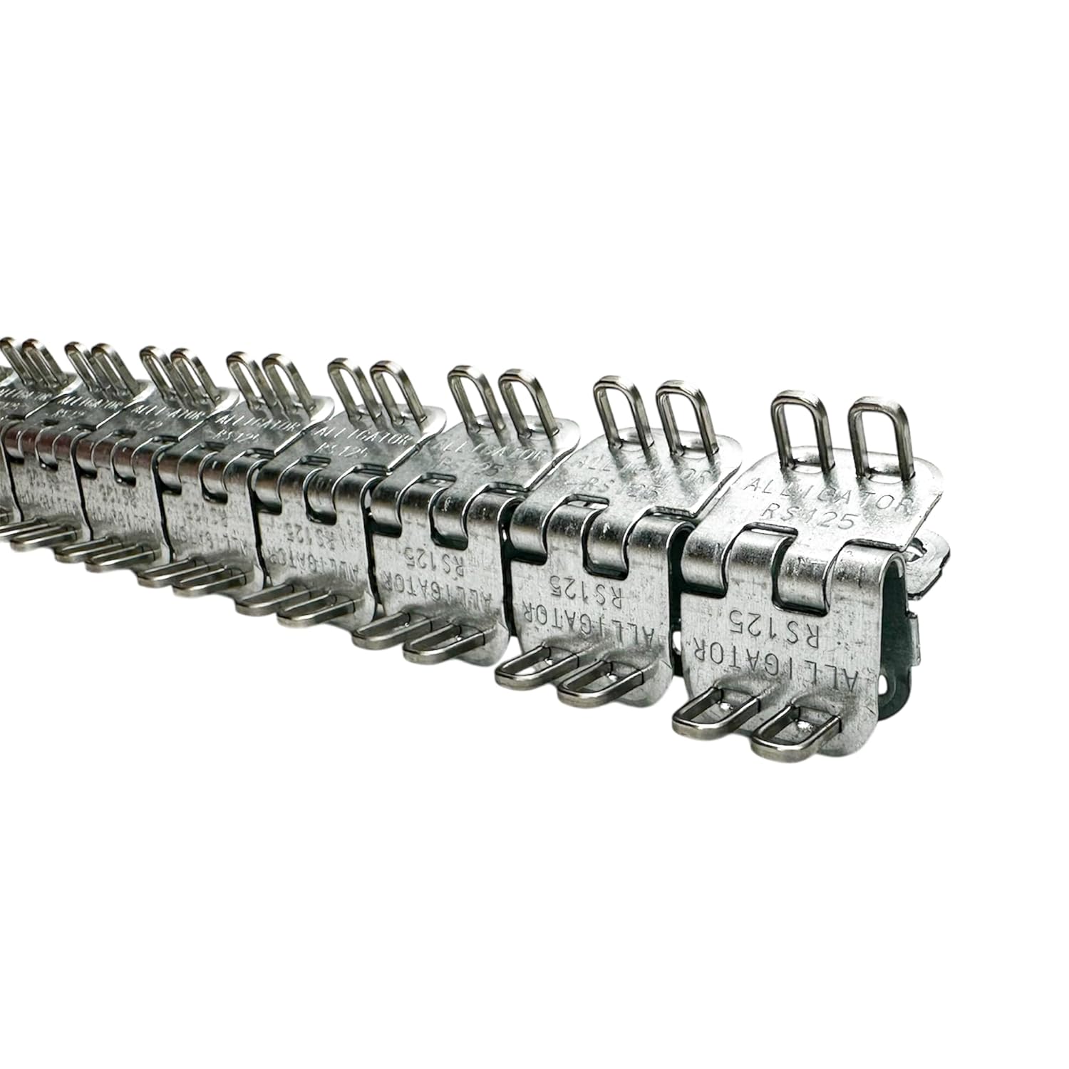 Genuine Flexco RS125J36/900NC Alligator Ready Set Staple Fastener (Box of 4 Sets) - Includes 10 Additional 125-RET Retaining Washers