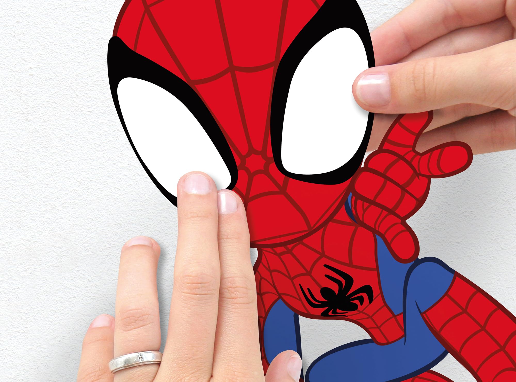 Komar Sticker mural Spidey and His Amazing Friends Power Group - Dimensions : 50 x 70 cm - Marvel - Pour chambre d'enfant, Coloré