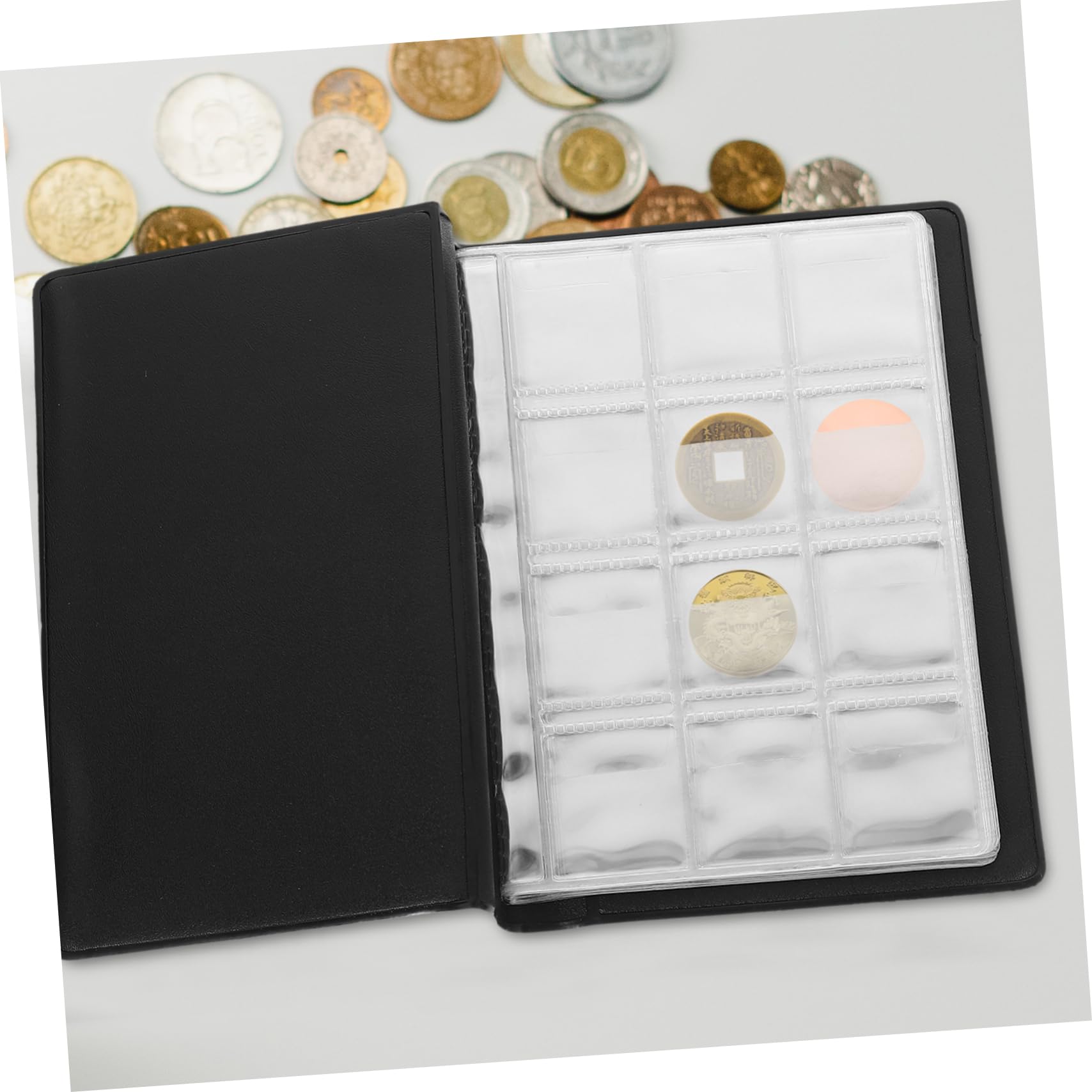 Amazon.co.jp: VILLFUL コインコレクションブック マネーホルダーブック 本 コレクターコインホルダー 貨幣コレクションブック  ペンニーアルバム 集金収納帳 コイン収集アルバム ドルホルダーアルバム コイン : 文房具・オフィス用品