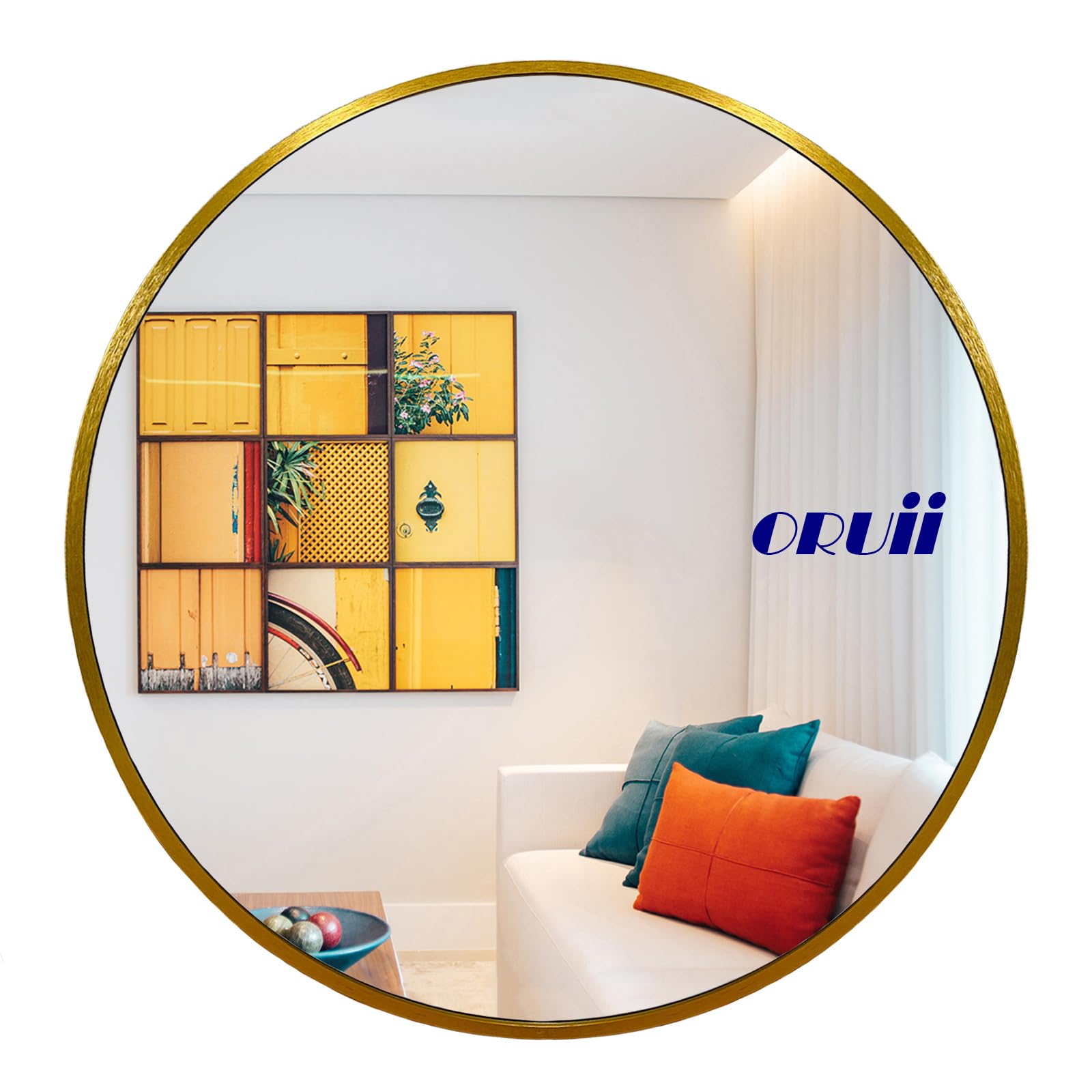 Oruii Gold Round Mirror
