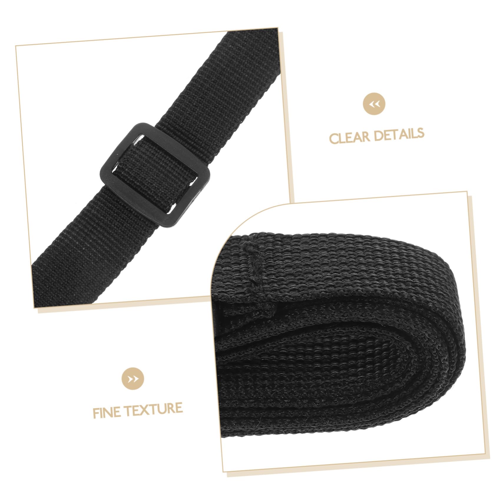 LIFKOME Correas de Nailon Ajustables Hebilla y Clip, Extensor de Correa para Mochila y Riñonera, Resistente, 2 Cm X 150 Cm, Paquete de 6 Unidades, Adecuado para Viajes y Amarre