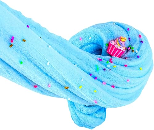 Miniatura 6 de DAHIOQHAJ Paquete de 12 limos de nube, suave y no pegajoso, con 12 colores y bonitos dijes, juguete para aliviar el estrés para niñas y niños,