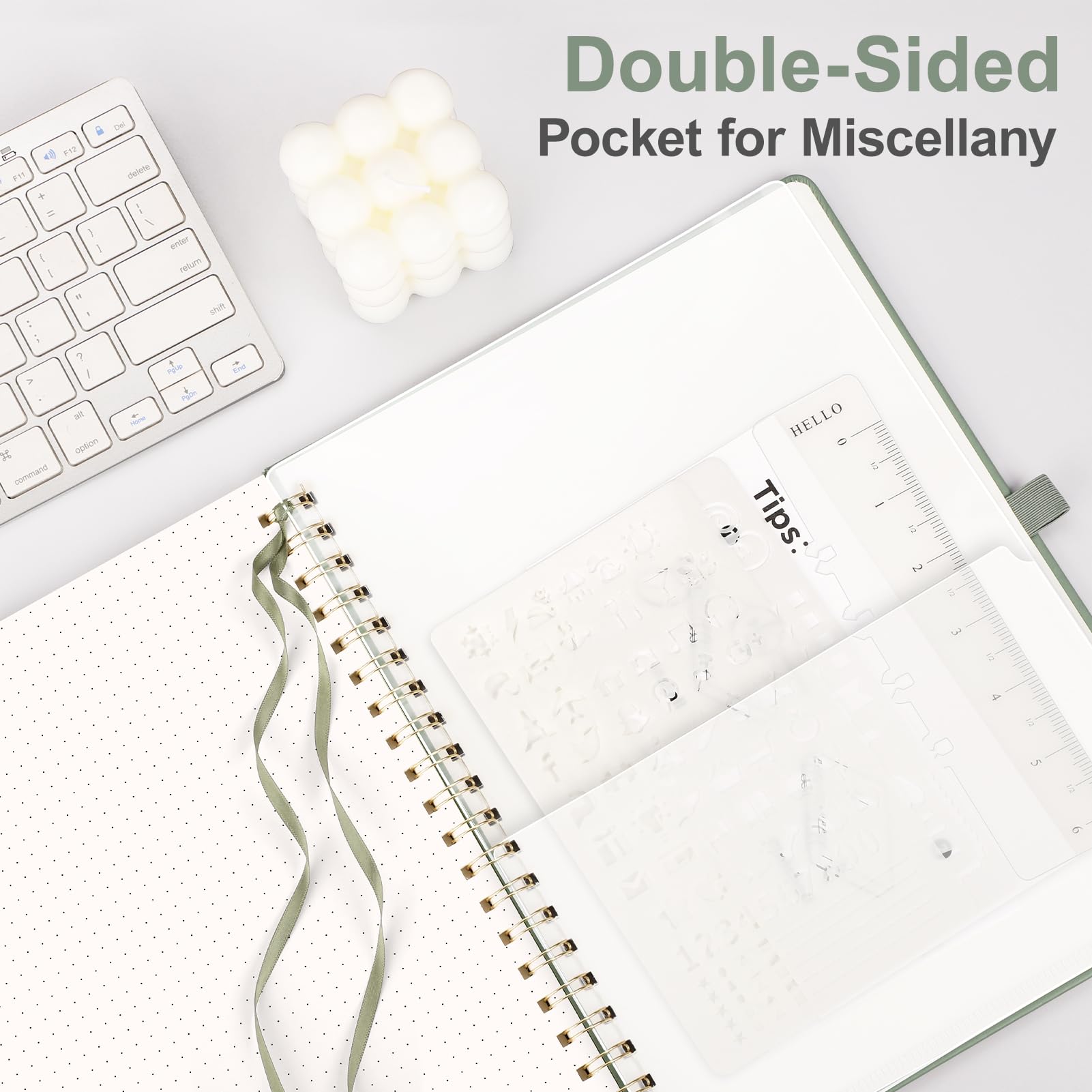 Snapklik.com : Bullet Dotted Journal Spiral Notebook 8.5