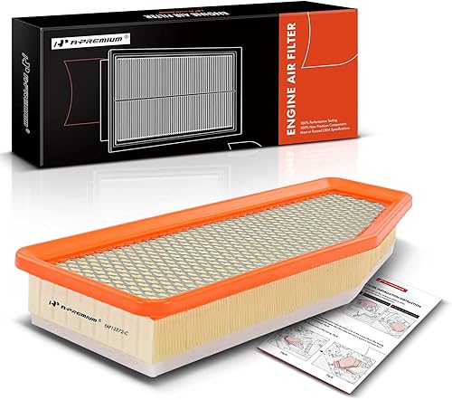A-Premium Filtro de aire de motor delantero compatible con Jeep Cherokee 2019 2020 2021 2022 L4 2.0L, panel flexible de repuesto # 68320315AB