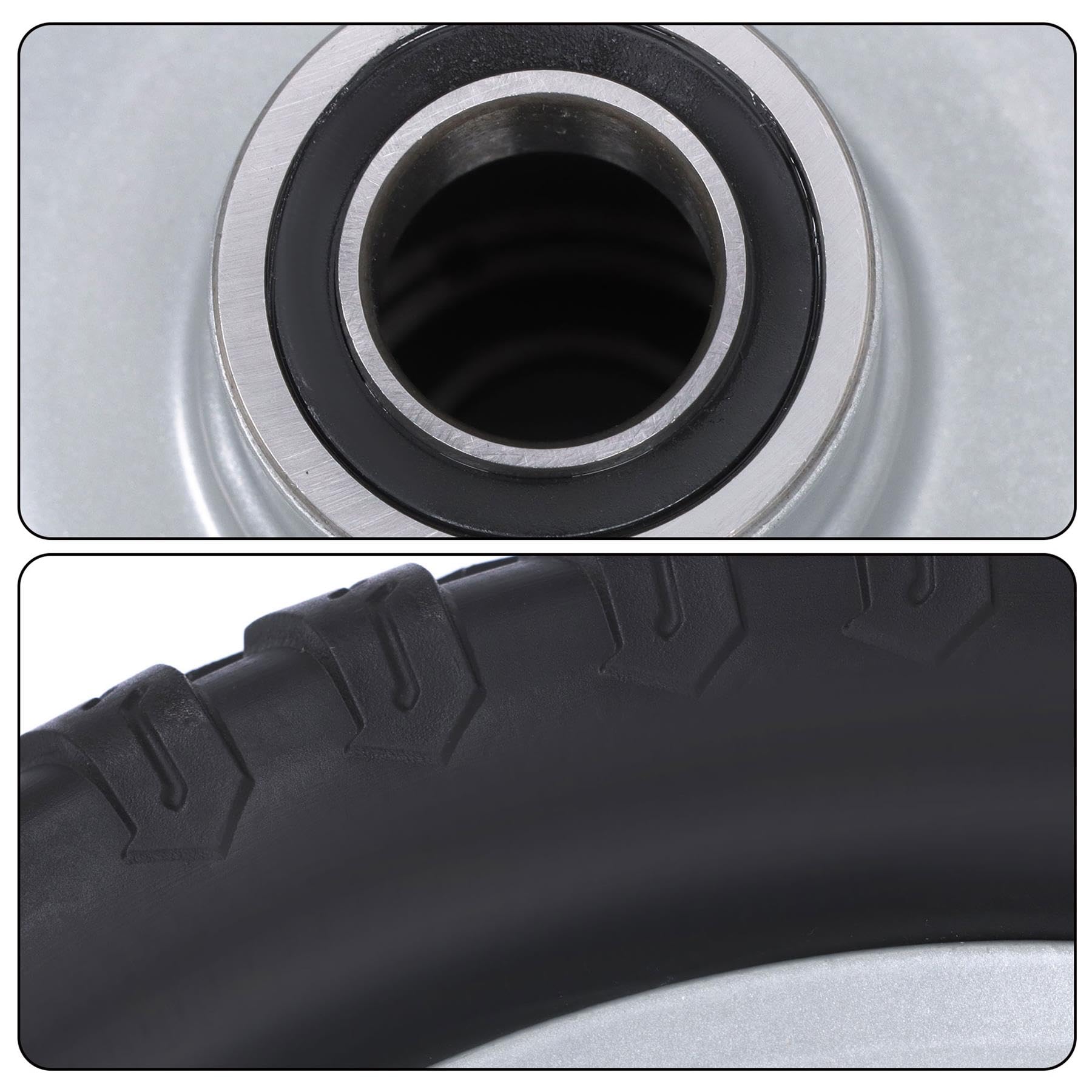 ALL-CARB Neumático y rueda sin aire de 13 x 5.00-6, neumático de repuesto de 13 x 5-6 pulgadas para cortacésped con borde, para cortacésped y jardín, patrón Z, paquete de 2