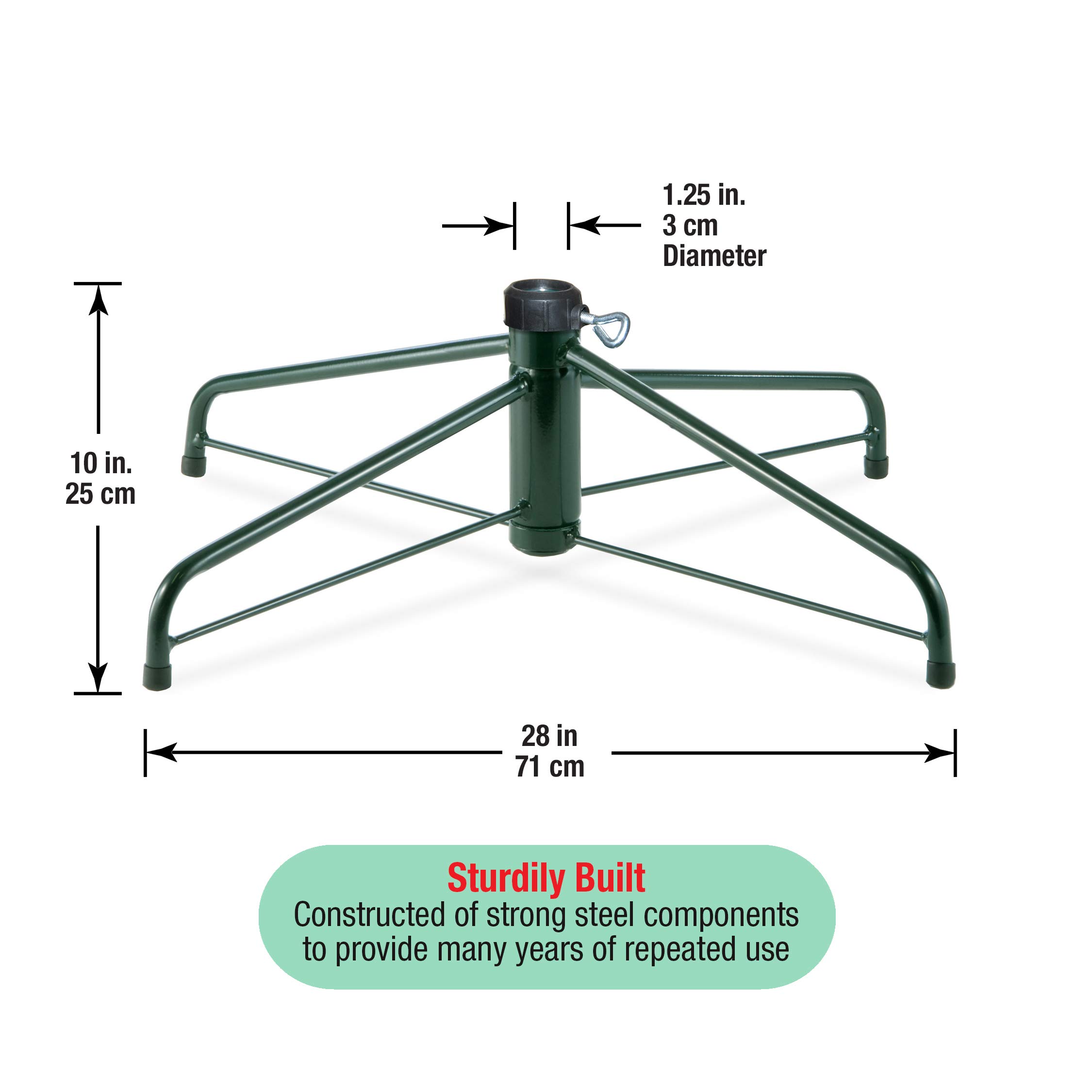 Buy National Tree Company Christmas Tree Stand Fits 1.25 Inch Pole
