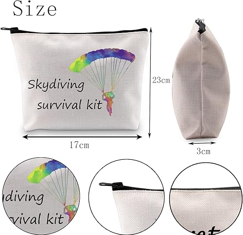 Miniatura 6 de POFULL Sky Diving Gifts Skydiving Kit de supervivencia paracaídas salto regalo paracaidista aventura bolsa (kit de supervivencia de paracaidismo)