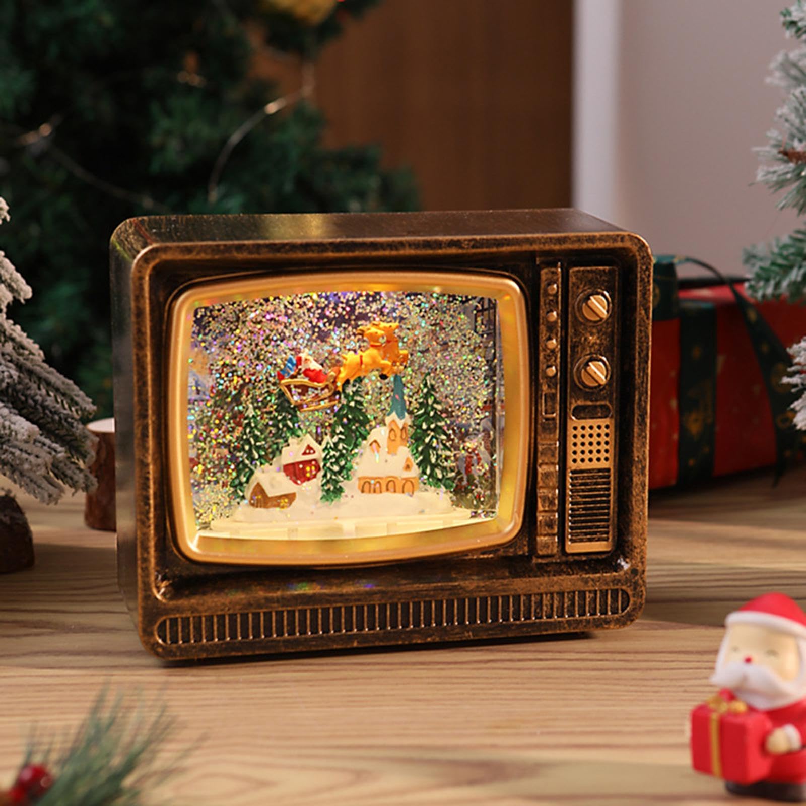 Adorno Navideño Coleccionable para Escritorio O Mesa, Ideal para La Oficina, O La Sala de Estar, Reno, Individual