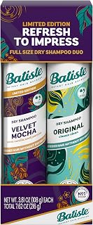 Batiste Dry Shampoo Holiday Gift Set Duo: Velvet Mocha & Original, 2x 3.81oz - Refreshes Oil, Adds Volume & Texture