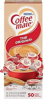 COFFEE MATE 35110BX Original Creamer, 0.375 Fl. Oz (50 Count), 18.7 Fl. Oz (Pack of 1)