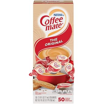 COFFEE MATE 35110BX Original Creamer, 0.375 Fl. Oz 50 Count, 18.7 Fl. Oz Pack of 1