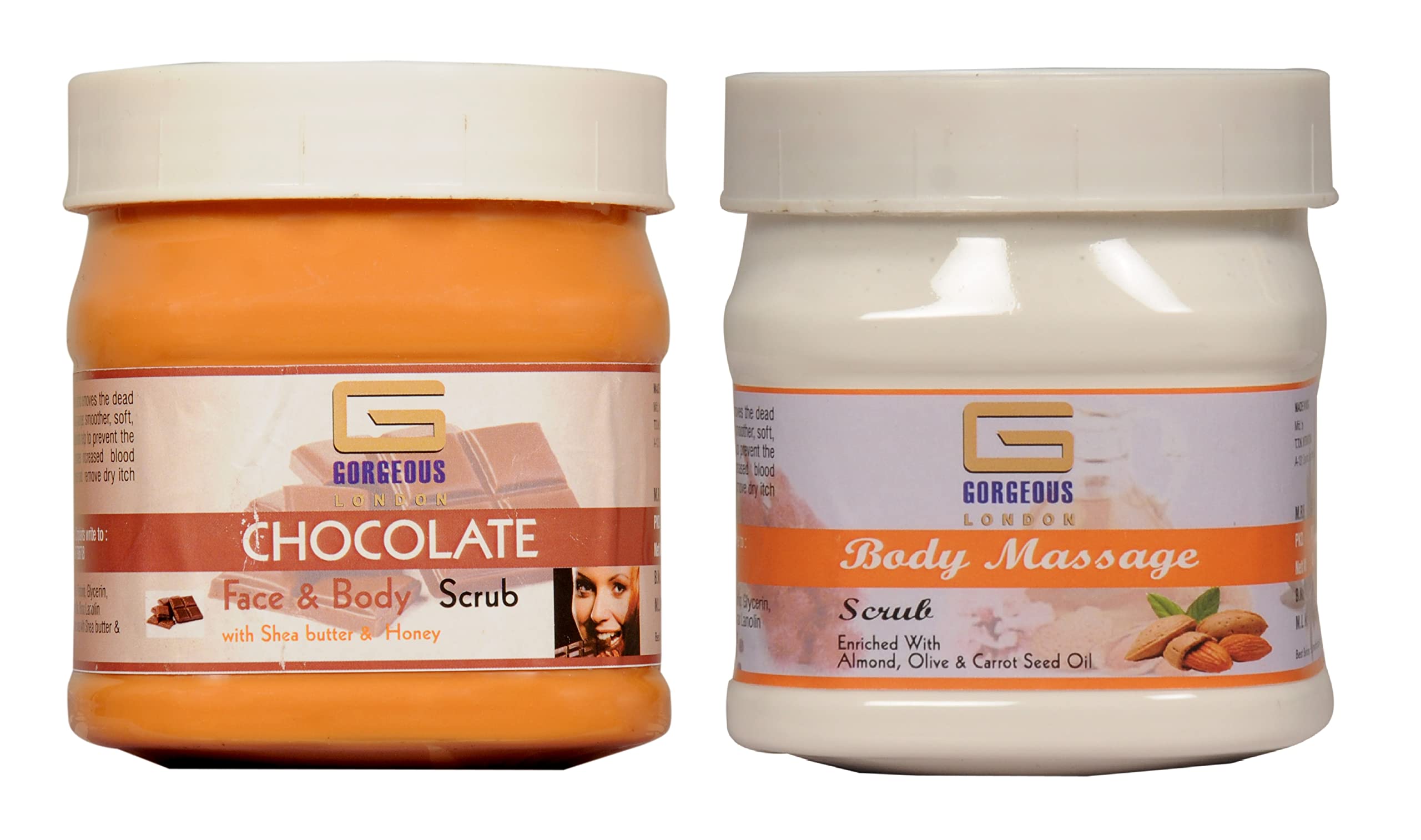 Chocolate Scrub and Body Massage Scrub Combo (Pack of 2) Each 450ml-image-30