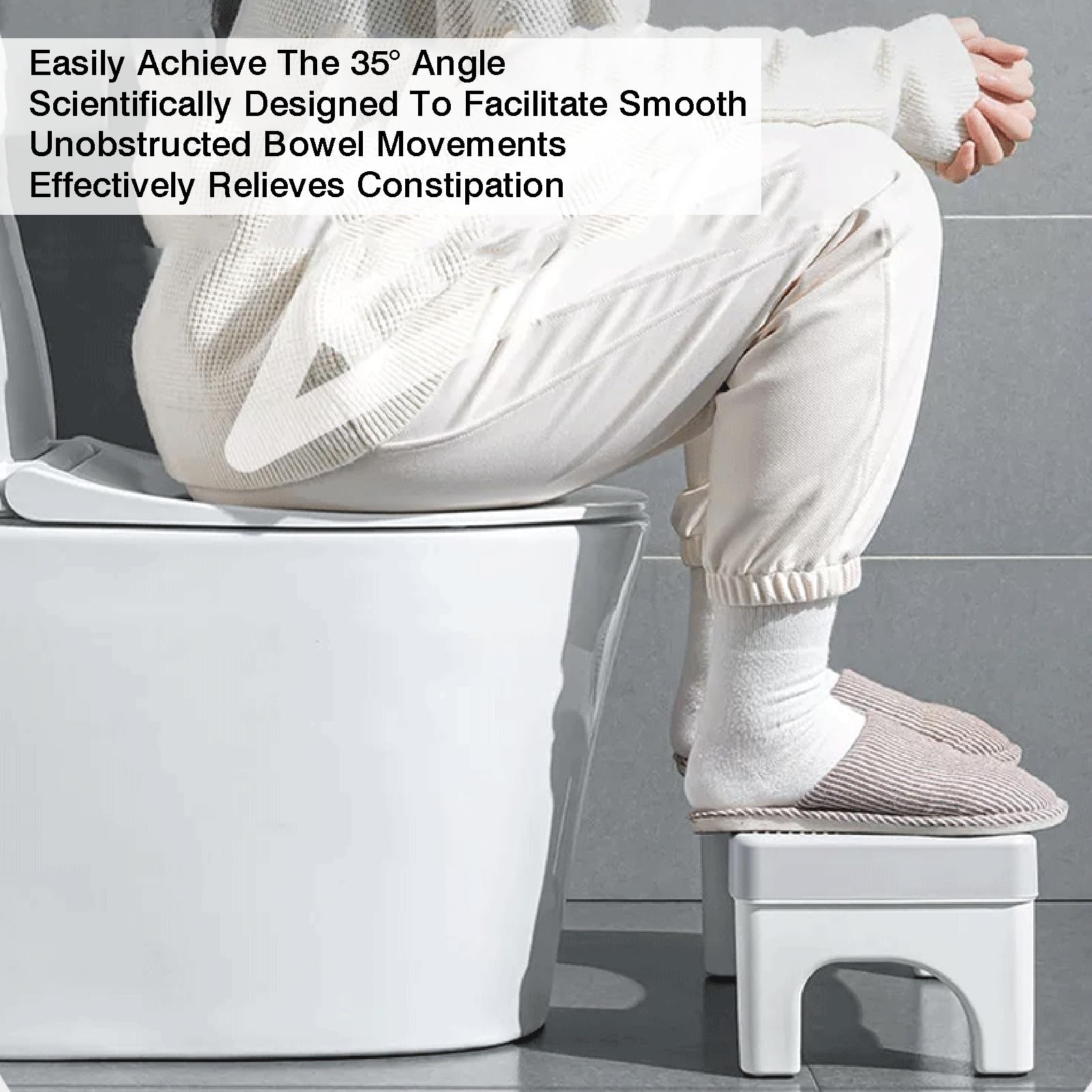 Fußstütze For Unter Dem Schreibtisch Bei Der Arbeit, Leichter Toiletten-Fußhocker, Maximale Belastung 120 Kg, Verhindert Das Überkreuzen Beine Und Verbessert Die Körperhaltung(Yellow)