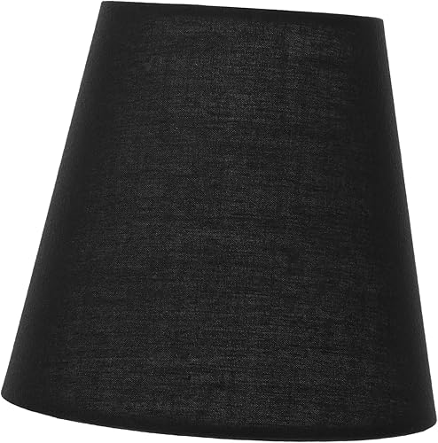 LALAFINA Pantalla de tela para lámpara de tela, pantalla de tela, con clip, pantalla de lámpara pequeña para lámpara de mesa, lámpara colgante de