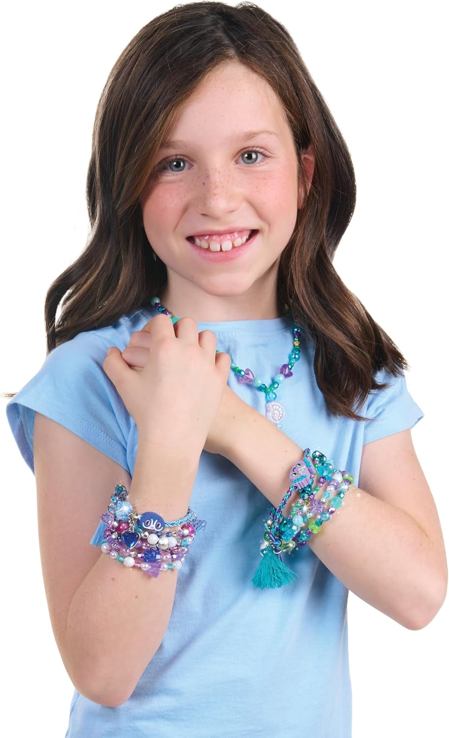 Nebulous Stars - Jewellery tree kit, with material for bracelets, children's jewellery