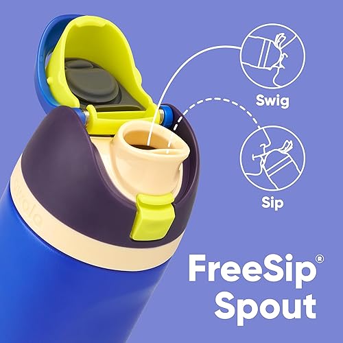 Miniatura 7 de Owala Botella de agua aislada de acero inoxidable con popote, botella de agua deportiva sin BPA, ideal para viajes, 16 onzas, chocolate menta