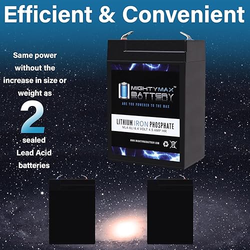 Miniatura 6 de Mighty Max Battery Batería de repuesto de litio de 6V 4.5AH compatible con Mojo Motorized Duck Decoy