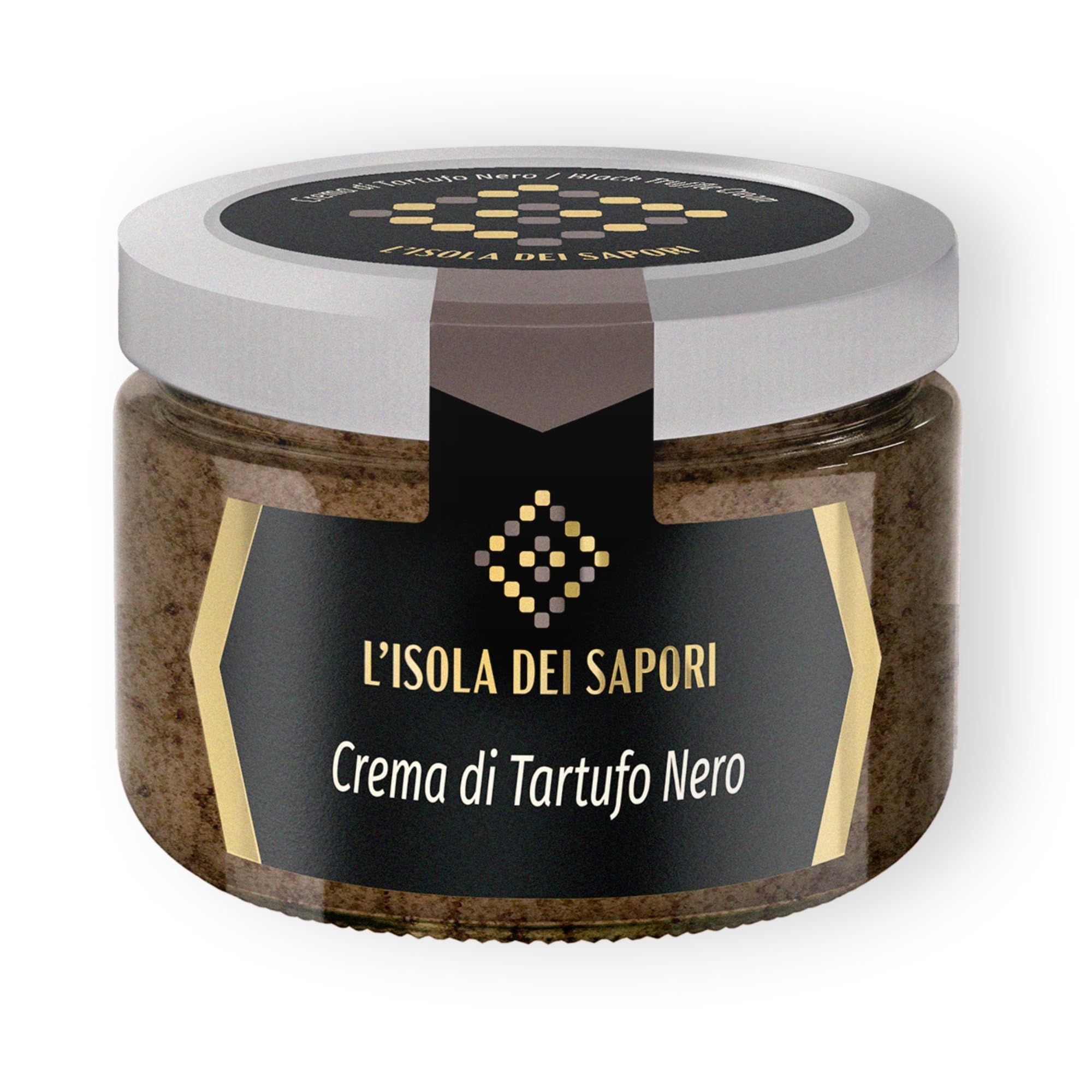 L'Isola dei Sapori 100% Crema di Tartufo Nero, Condimento Pasta Risotto Bruschette - 100 g