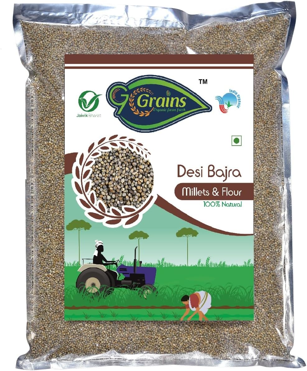 Organic Whole Grains | Whole Grains For Eating And Cooking | Premium Grains/Gehu By G7 GRAINS (10KG, BAJRA)